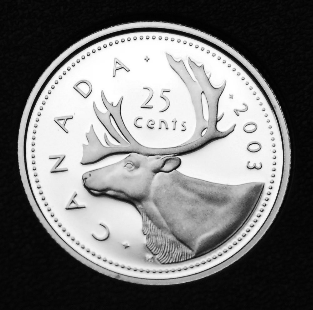 2003 25¢ silver proof coin uncirculated from the silver proof set