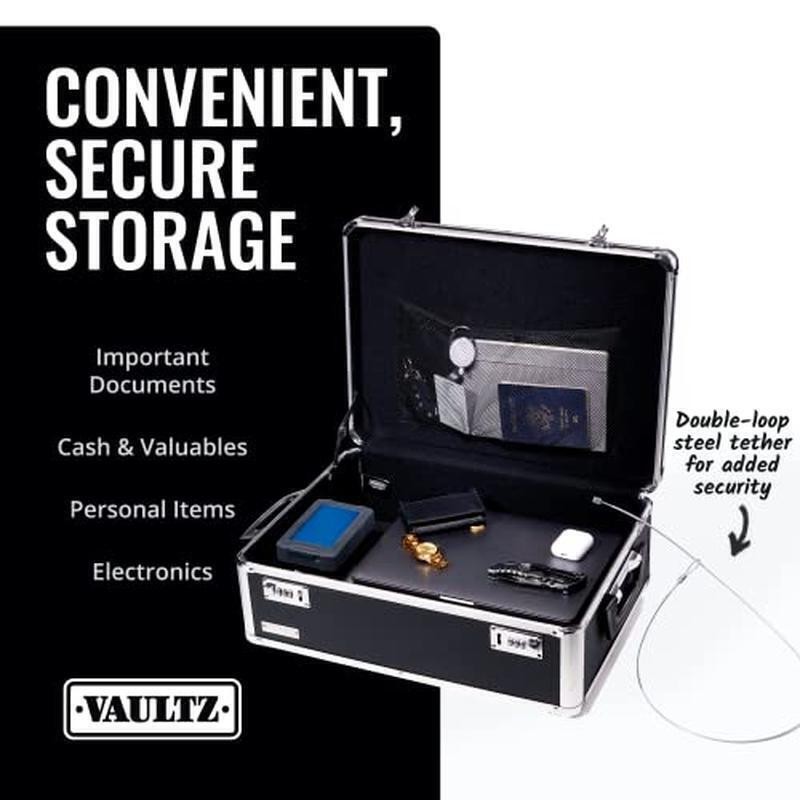 Storage Lock Box Secure Dorm Storage Trunk w/Combination Lock Briefcase Personal