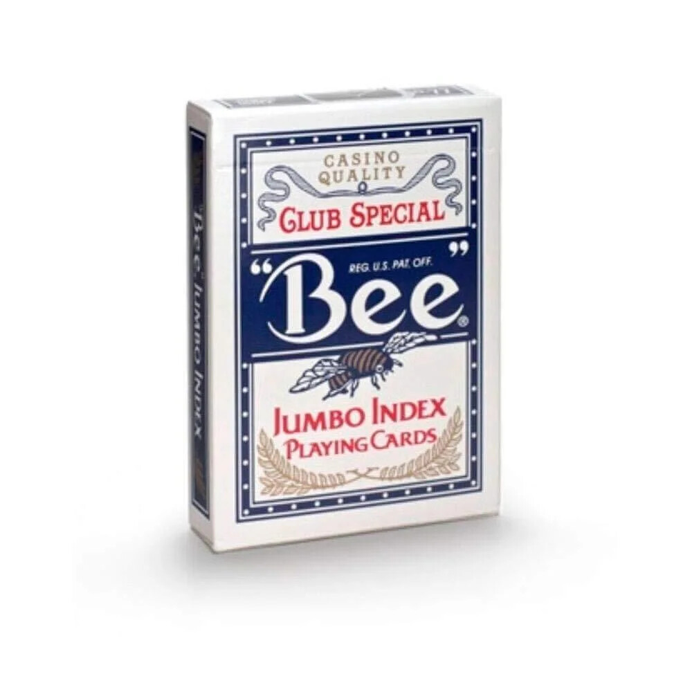 "Bee" Diamond® Back - Jumbo Index Playing Cards, Single Deck (Blue), *NEW*
