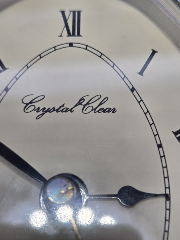 Crystal Clear Quartz Clock Desk Clock Office