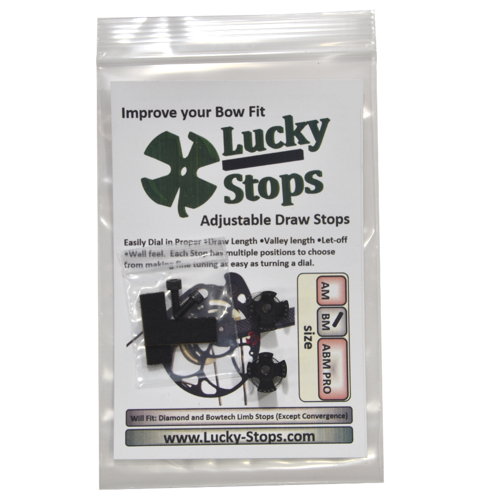 Diamond Archery and Bowtech Draw stops Limb Stops Size BM Lucky Stops