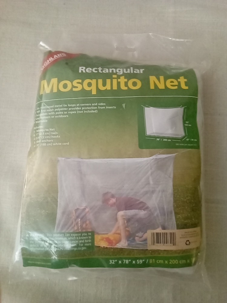 Coghlan's Rectangular Mosquito Net, Mesh Polyester Netting Protects from Insects
