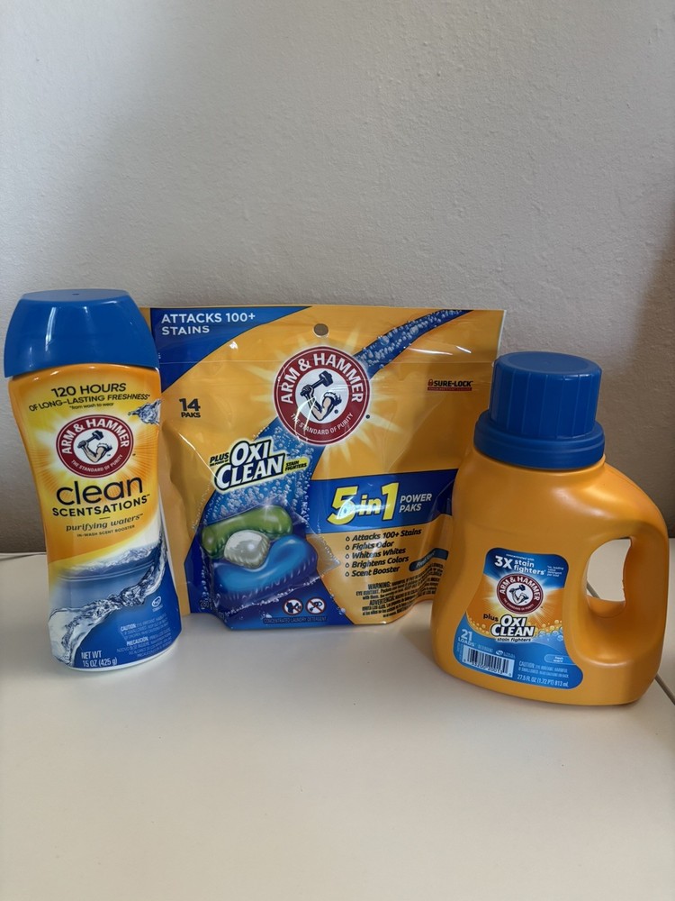 Arm & Hammer Oxi Clean Laundry Detergent Bundle Pack