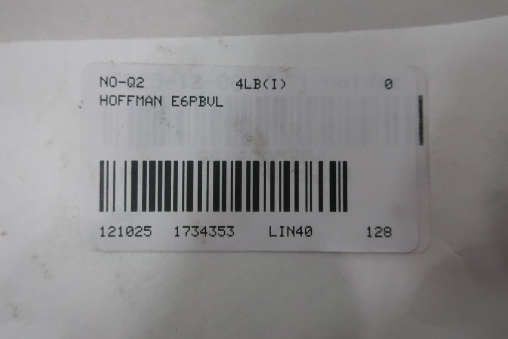 Hoffman E6PBVL Pushbutton Enclosure