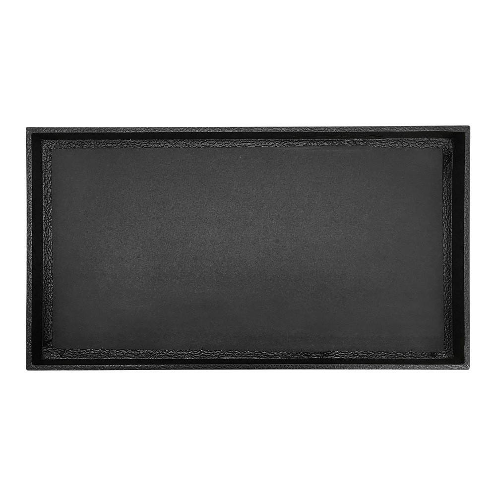 Black Stackable Jewelry Organizer Tray 1" Deep Display Case for Rings,Earrings