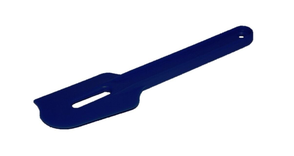 1 Tupperware Spatula Paddle Scraper Flow-Thru 8.75" Baking Tool Blue NEW ❤️