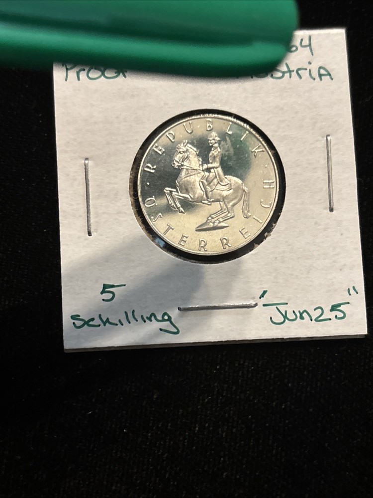 1964 Austria 5 Schilling Proof Silver “jun25”