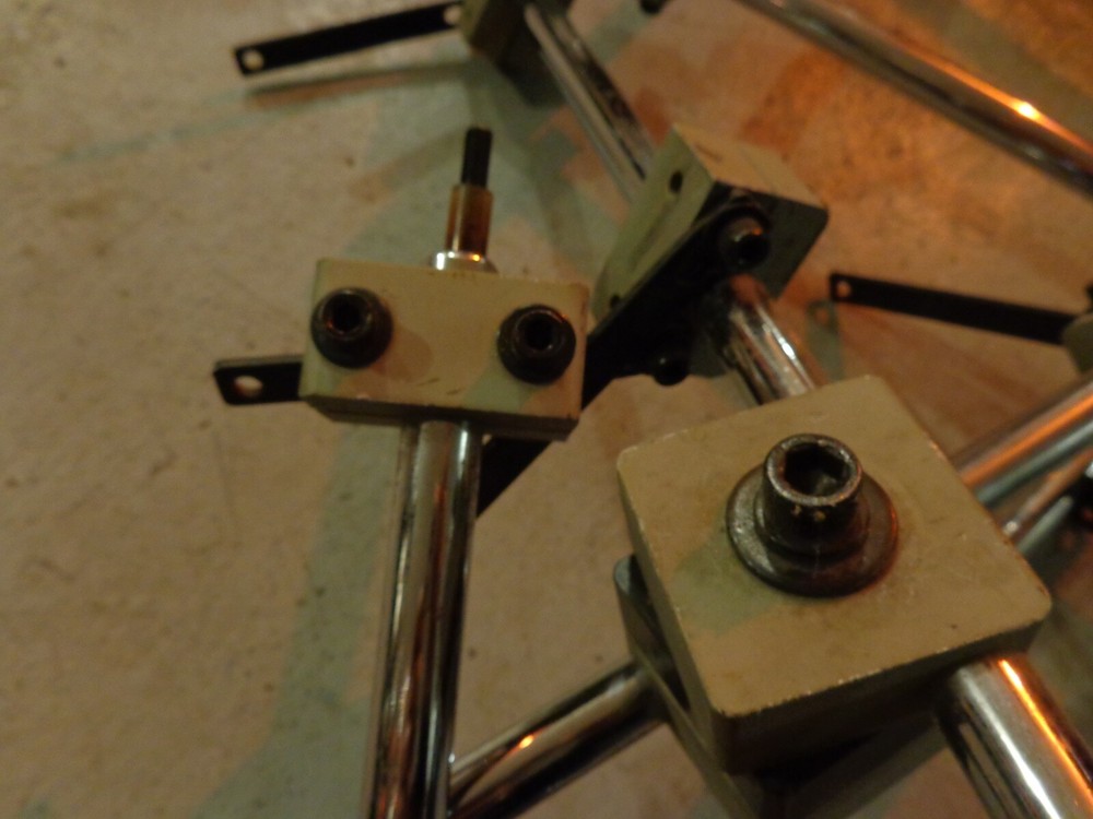 Custom drum mounting hardware fits Zickos