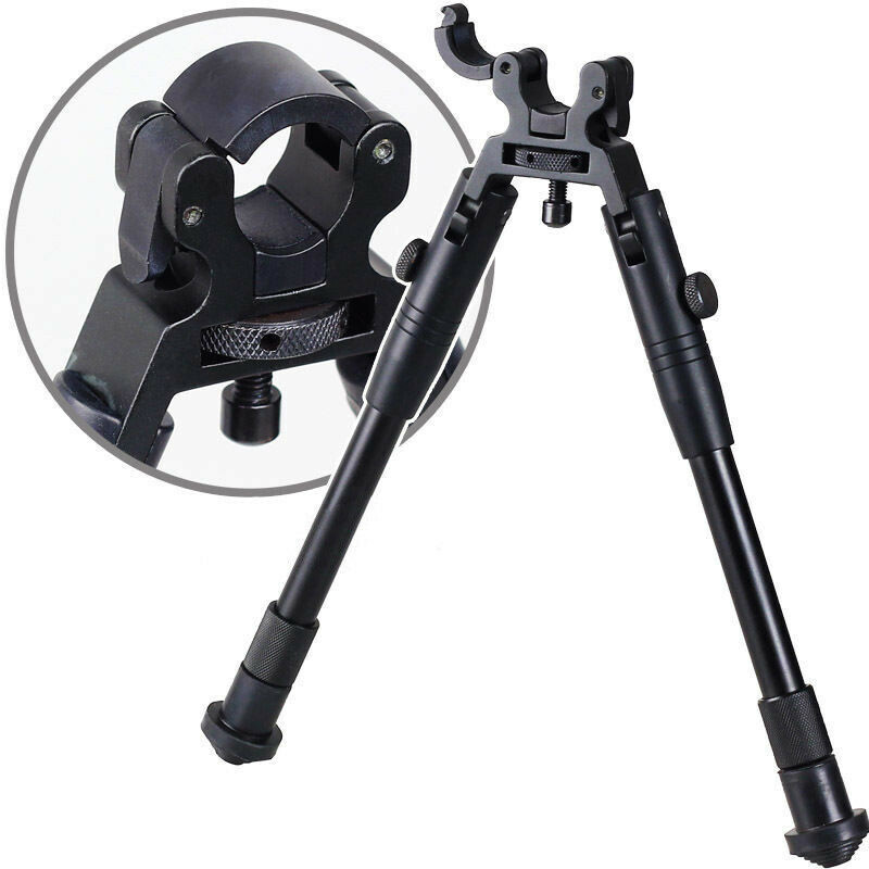 6-9 Inch Adjustable Height Bipod Foldable Clamp-on for Rifle Barrel Mount