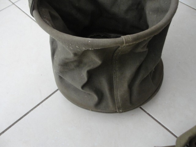 WWII USGI M1942 COLLAPSIBLE WATER BUCKET 1945 Military Vehicle WW2