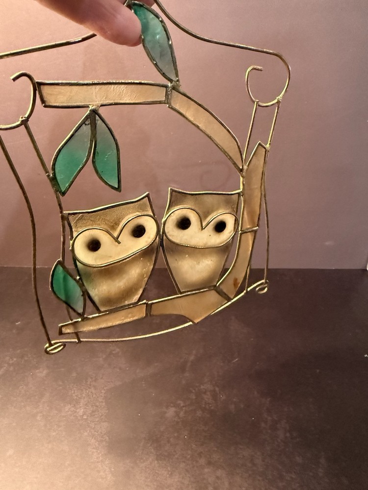 Vintage Owl Suncatcher