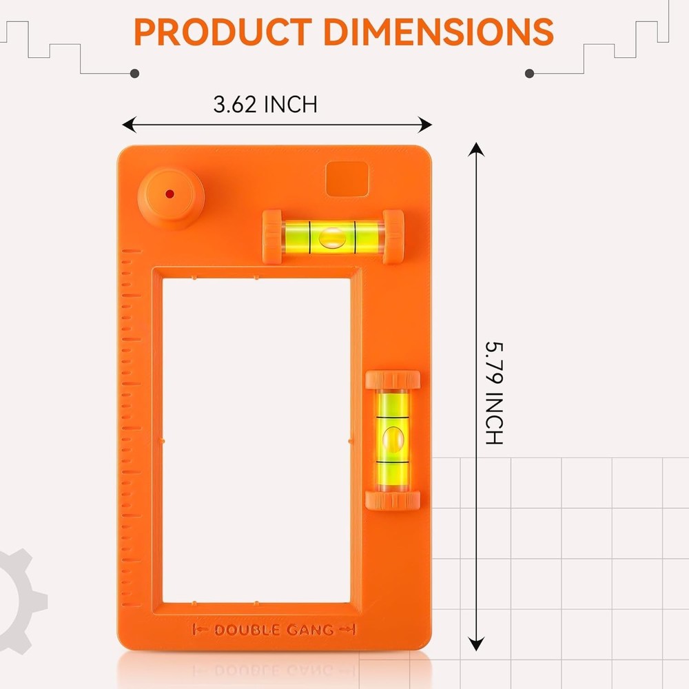 Professional Low Voltage Mounting Template for Precise Drywall Installations