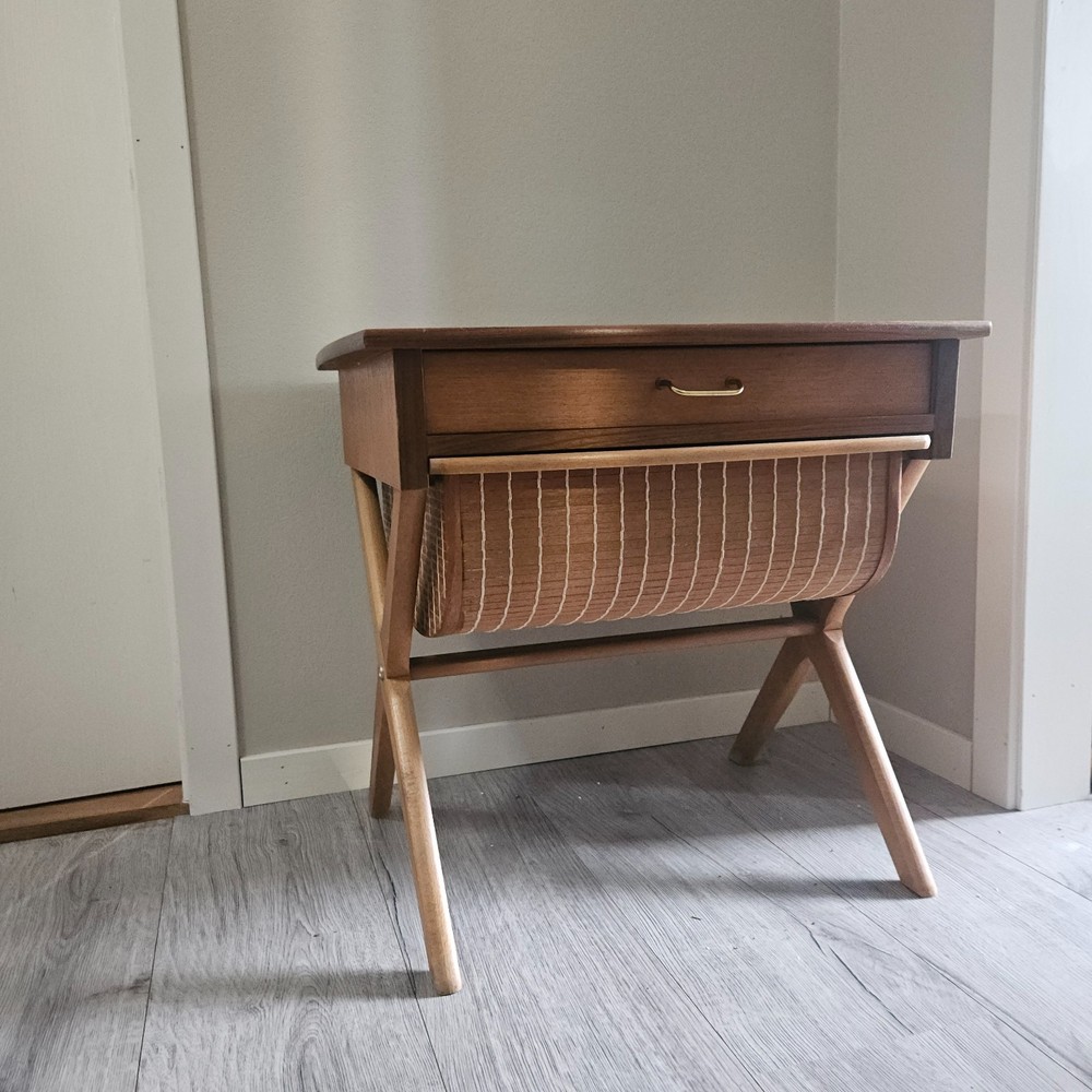 MID CENTURY Norwegian Sewing Table