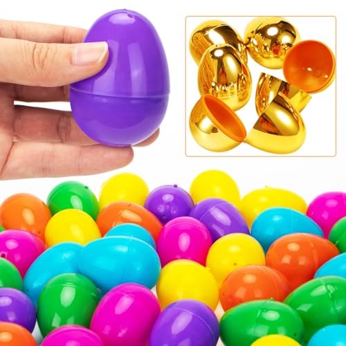 288 Easter Eggs -2.36" Bright Colors Plastic Easter Eggs Empty Include 300 Pcs