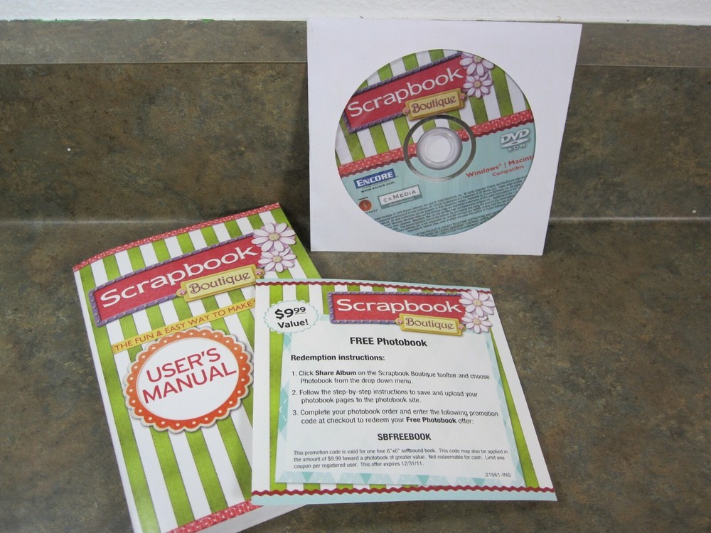 Scrapbook Boutique PC & MAC Software Layout/Templates/Photo Editior +