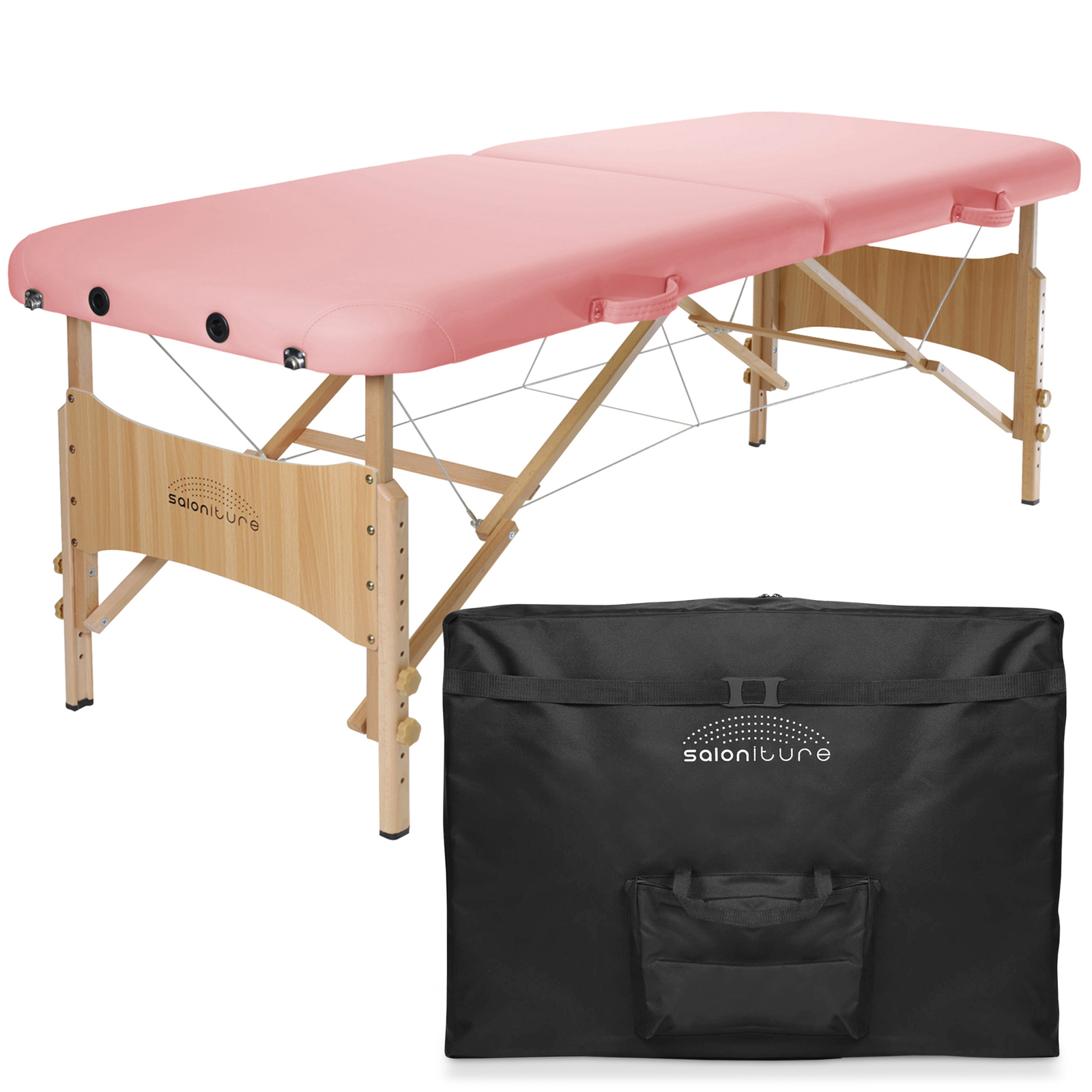 Basic Portable Folding Massage Table - Pink