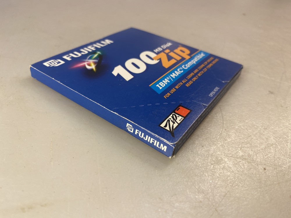Fujifilm 100 MB Zip Disk Disc, IBM Formatted, New !