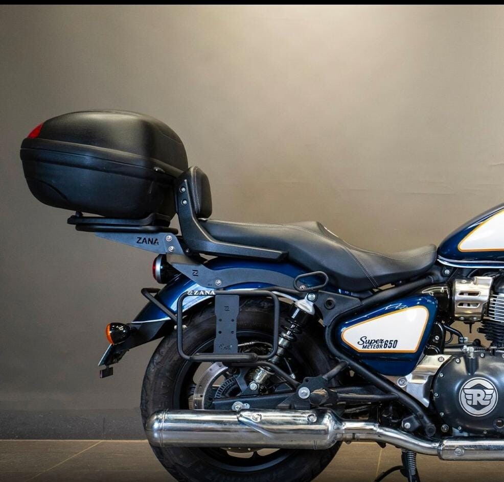 TOP RACK WITH BACKREST MS FIT FOR ROYAL ENFIELD SUPER METEOR 650