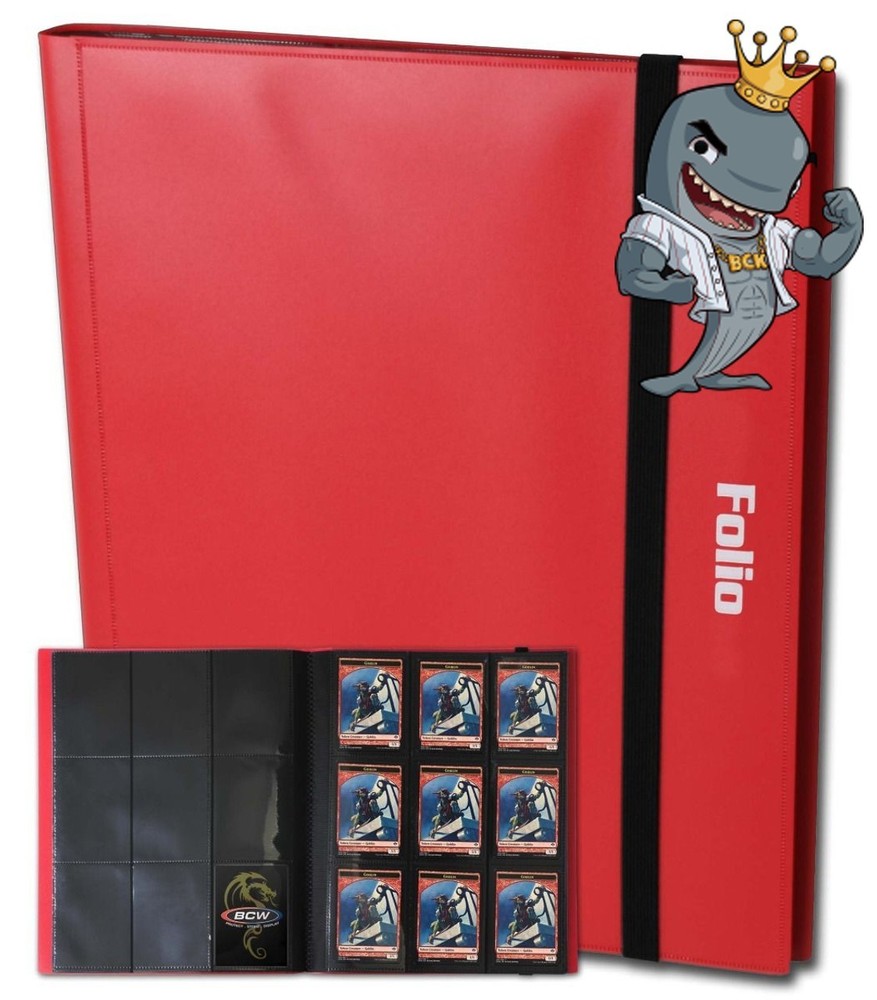 BCW 9-Pocket Matte Red Pro-Folio Side Loading FREE SHIP