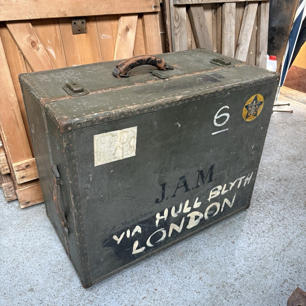 WW2 Era US Navy Hartmann Seapack Travel Trunk Case
