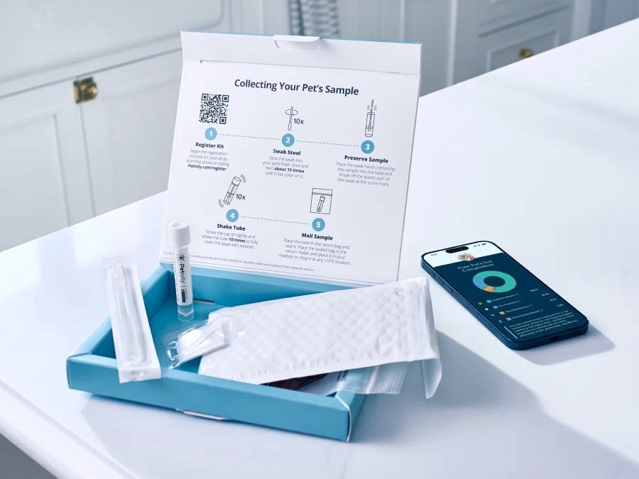 Petivity Microbiome Analysis Kit — Basic for Cats and Dogs Powered by Purina ...