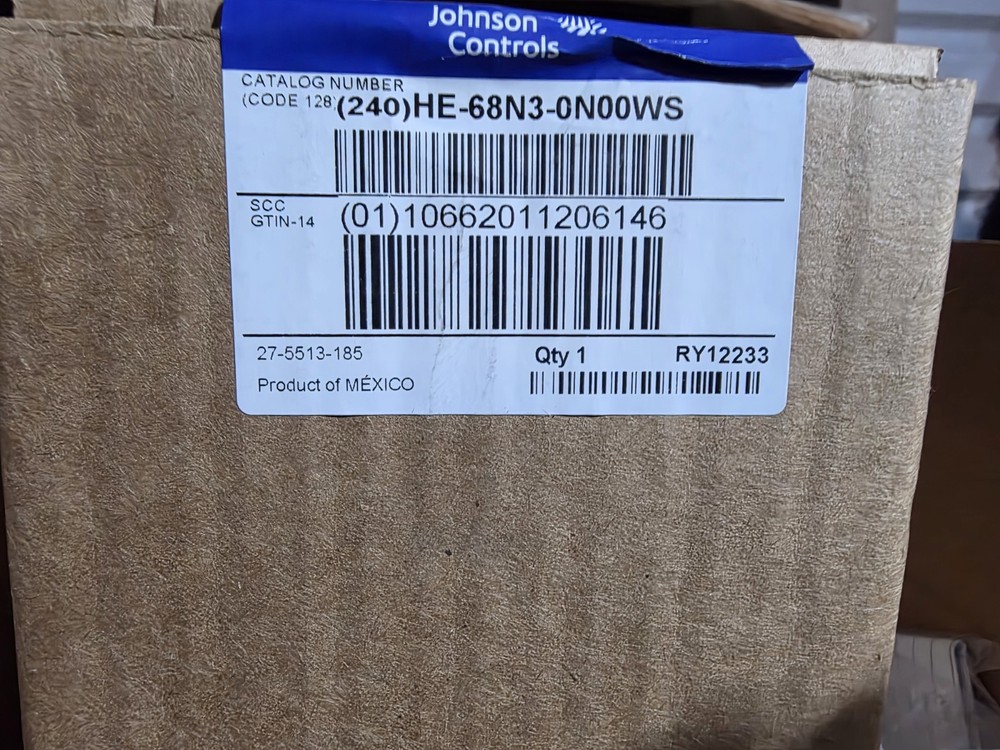 Johnson Controls HE-68N3-0N00WS Wall Mount Temp & Humidity Sensor ±3%