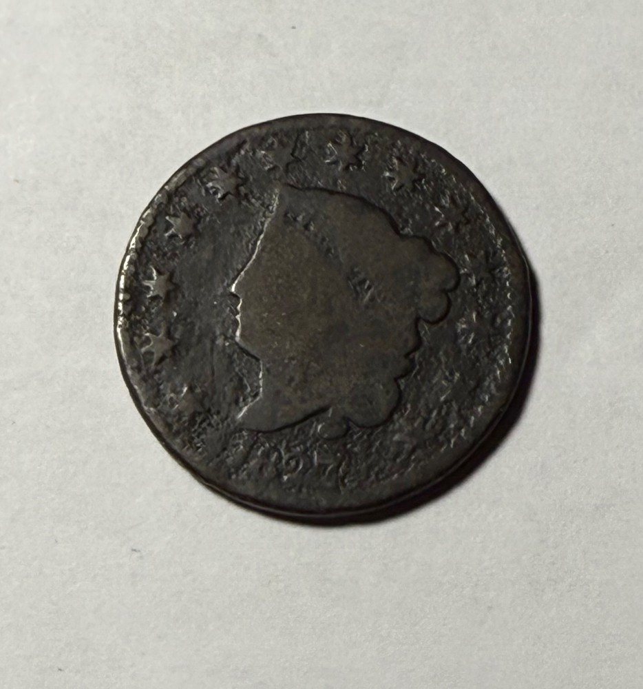 1827 Coronet Large Cent - classic early US copper