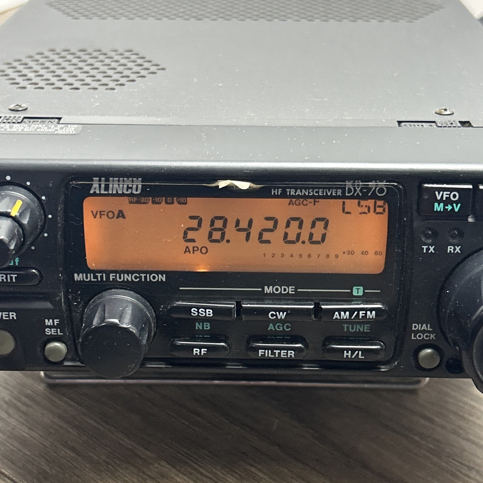 Alinco DX-70 Amateur Ham Radio Transmitter Transceiver With Microphone OEM