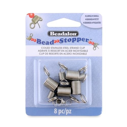 Bead Stopper, Combo Pack, 4 Small, 4 Large, 8 pc Combo Pack, 8 pc