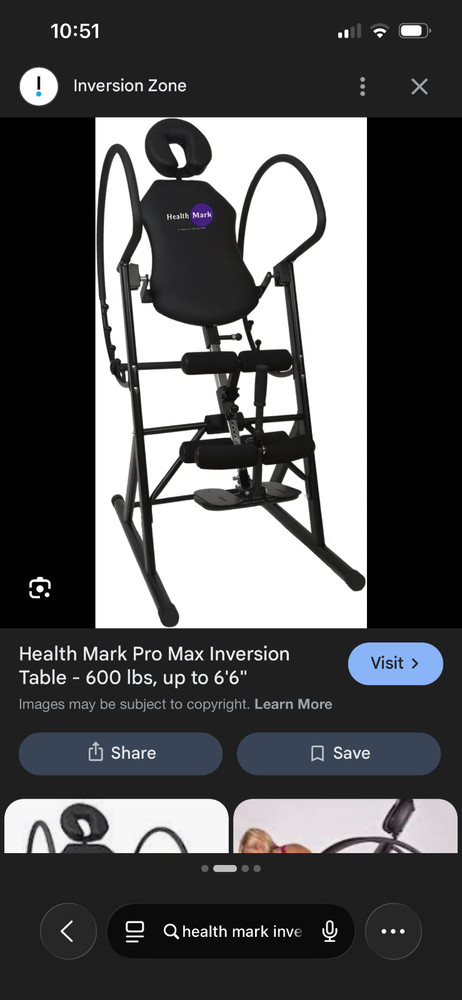 Health Mark Inversion Table