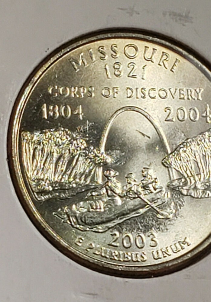 2003 P Missouri quarter *strike through Lamination Error* ?  MS Uncirculated