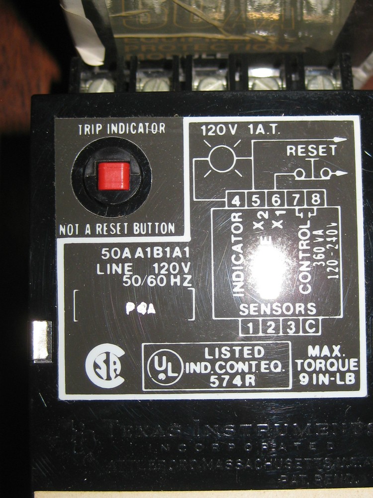 TEXAS INSTRUMENTS MODULE PROTECTOR PART # T150AA1-B1A1