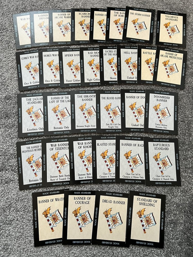Magic Standard cards (36) - Warhammer Magic (5th Edition)