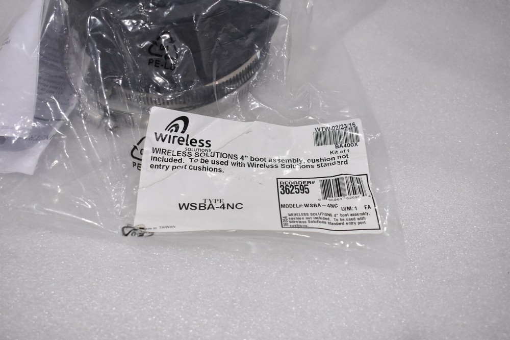 WIRELESS SOLUTIONS WSBA-4NC 4" BOOT ASSEMBLY CUSHION NOT INCLUDED
