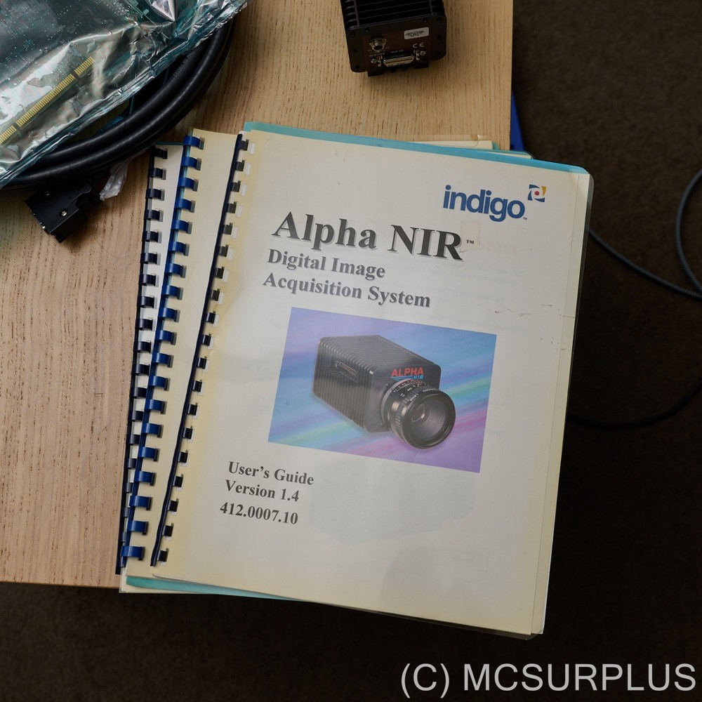 Flir Indigo Systems Alpha NIR InGaAs camera, card cords, LabView program SDK etc