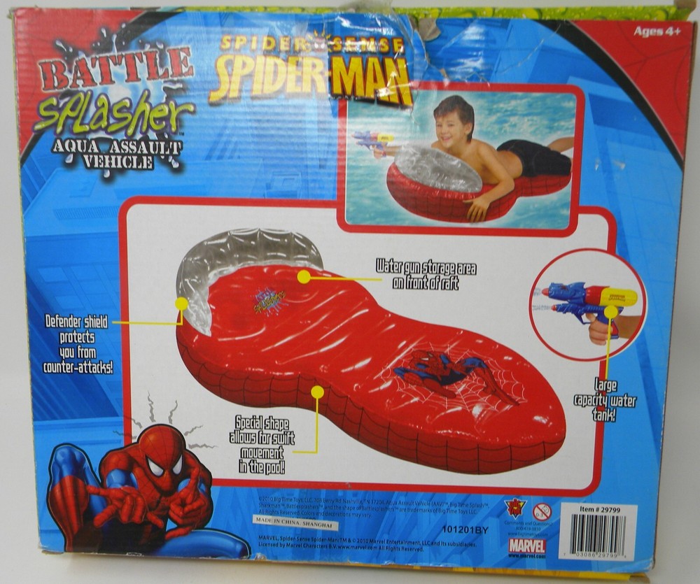 SPIDERMAN Aqua Assault Pool Splasher Float Raft