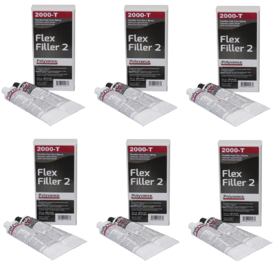 Polyvance 2000-T Flex-Filler 2 Flex Epoxy Adhesive (6 Pack)