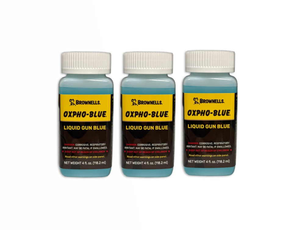 Brownells Oxpho-Blue Liquid Gun Blue, 3 Pack Cold Bluing Solution, Gunsmithing