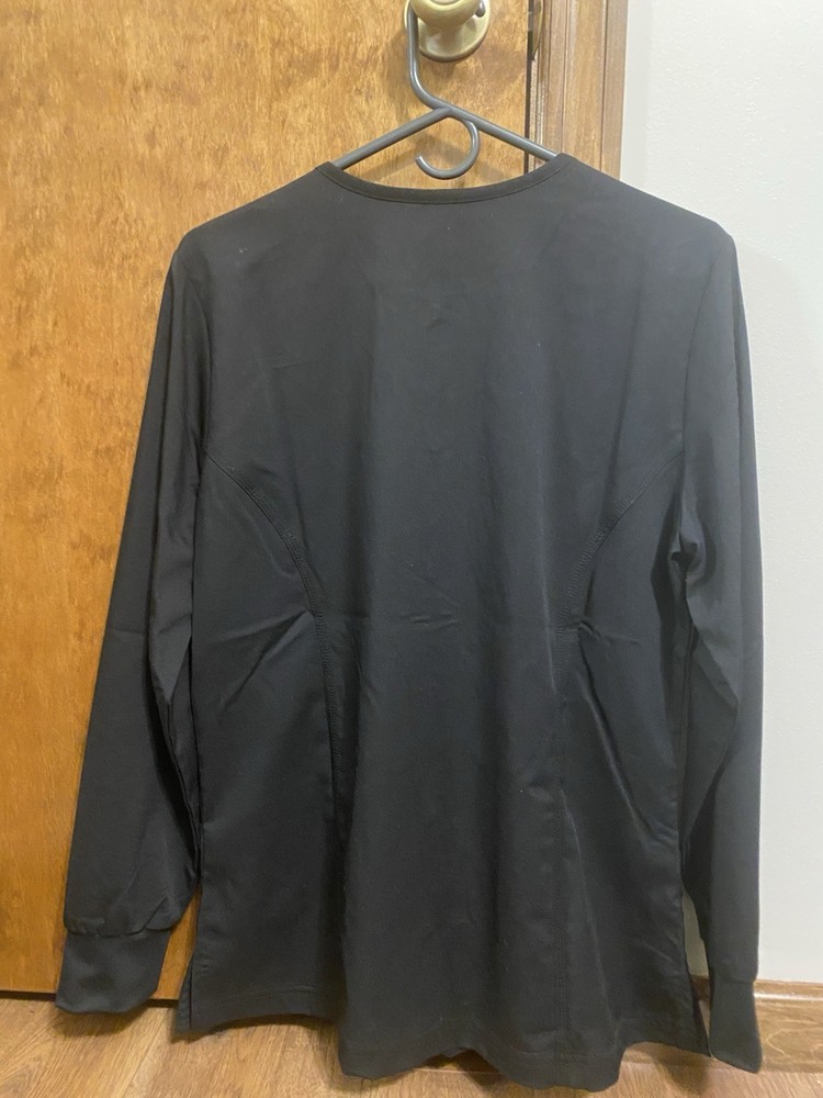Healing Hands scrub Jacket Medium Black NWOT
