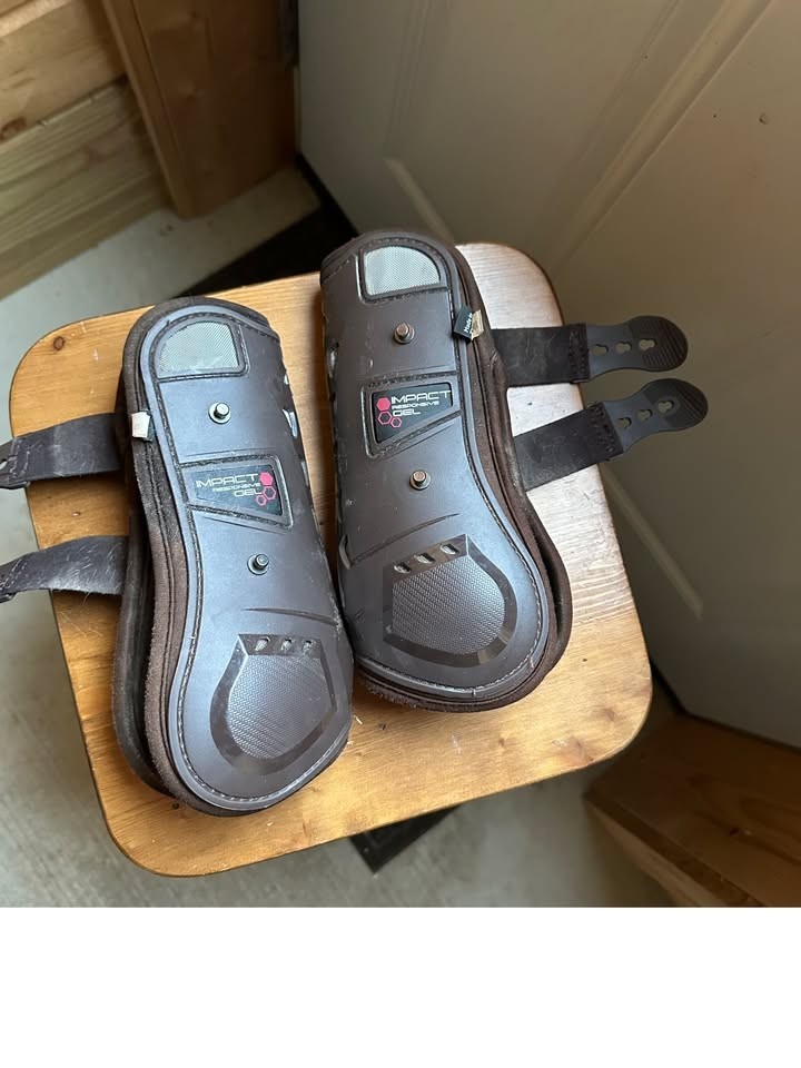Lemieux ~ Impact Responsive Tendon Boots (Medium/Brown)