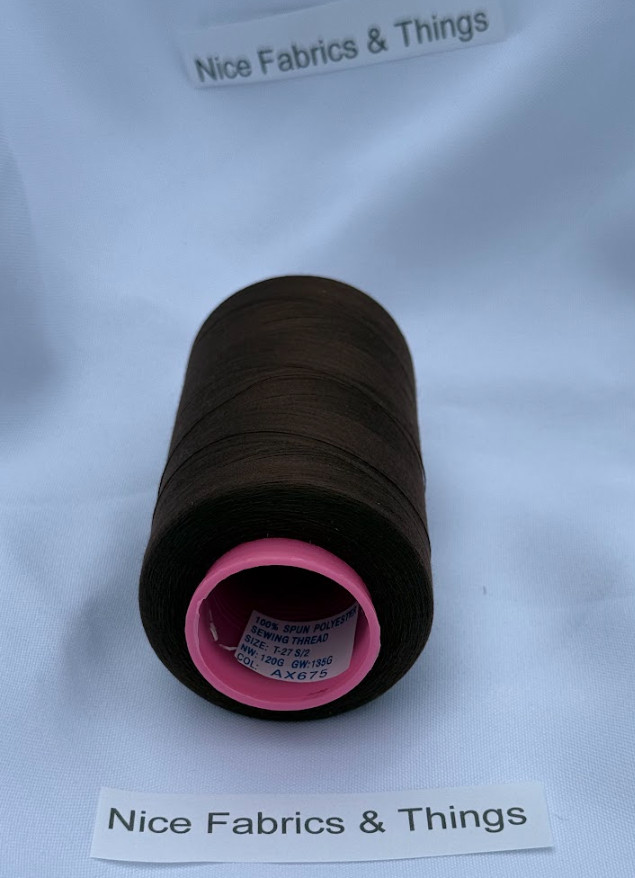 50 Spools - Brown AX692 Multi Purpose Sewing Thread