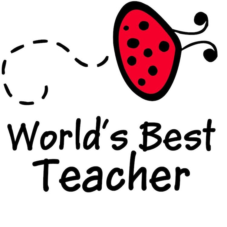 CafePress Ladybug Teach 10" Wall Clock (1049368966)
