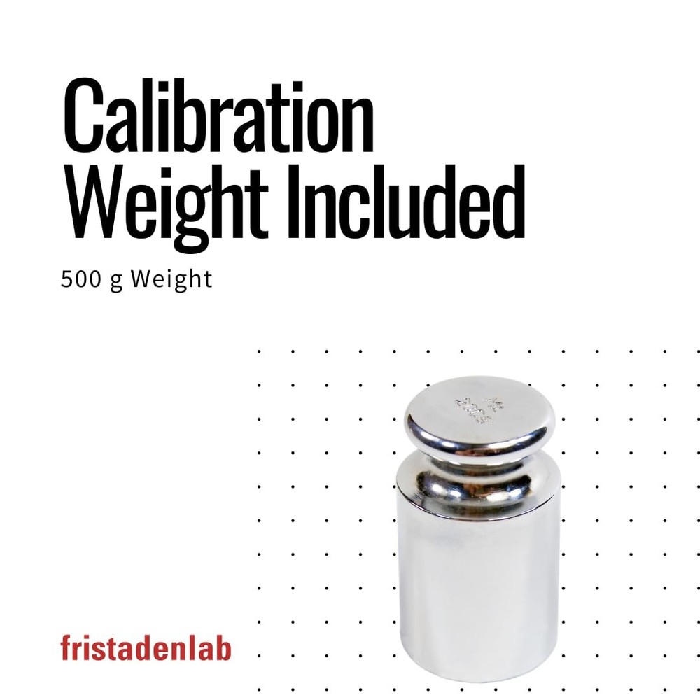 Fristaden Lab Touchscreen Precision Balance | Lab Scale, Red/White