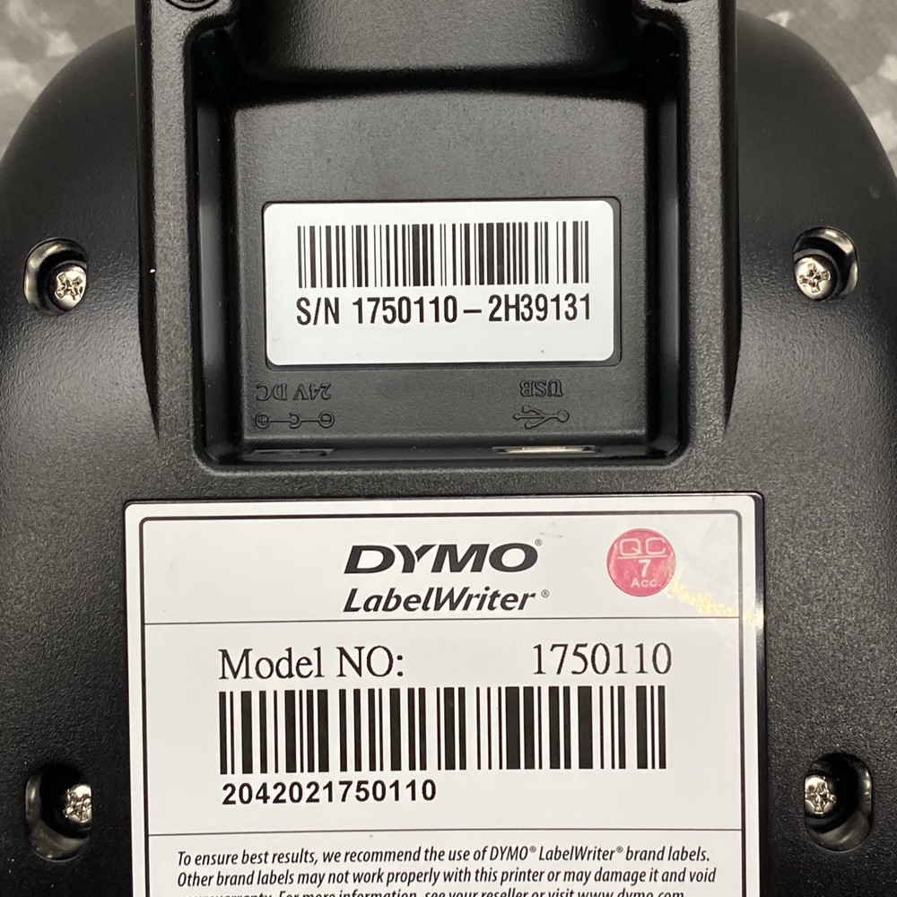 Dymo LabelWriter 450 Thermal Label Printer 1750110 + Power & USB Cable TESTED