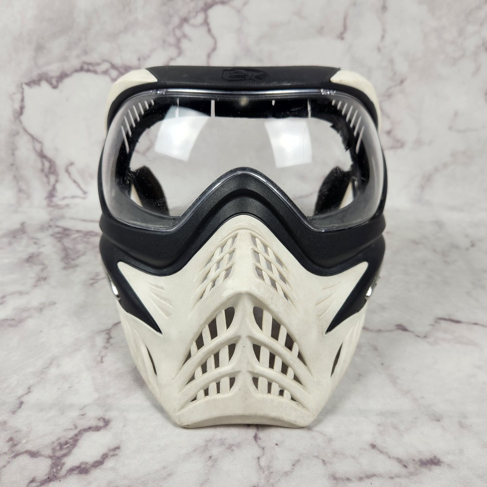 V-Force Grill Paintball Mask Protective Goggle Ghost White - Clear Len
