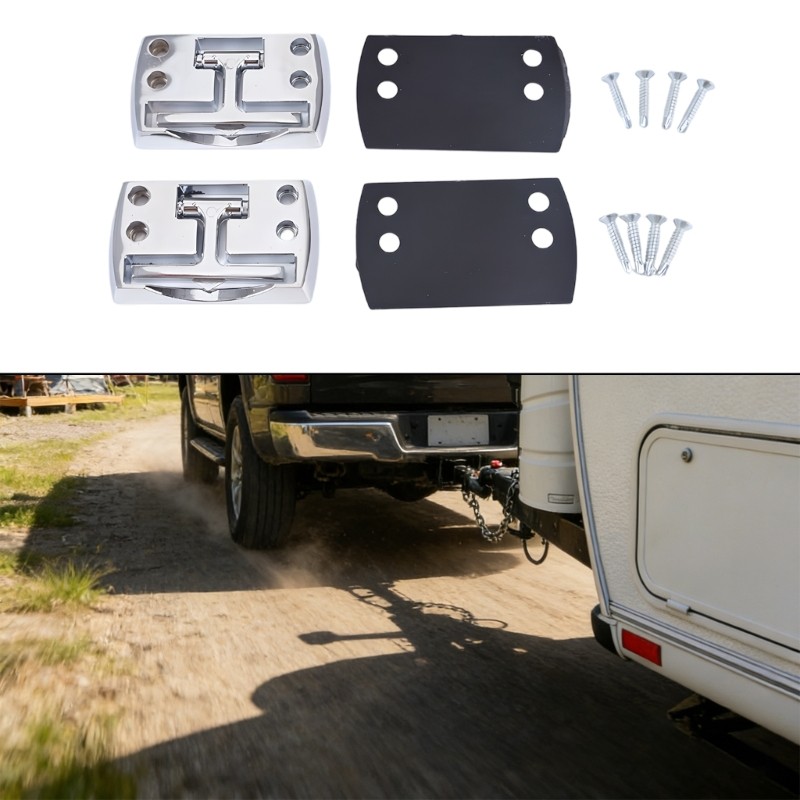 2pcs Sturdy Folding Tow connectors for Secure Load Fixing on Vehicles