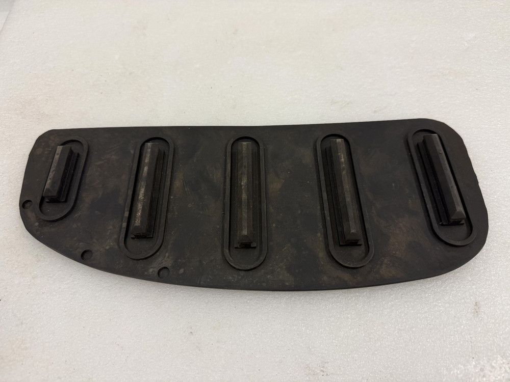 Indian Motorcycle Floorboard Rubber Insert Pad OEM Script Logo Black