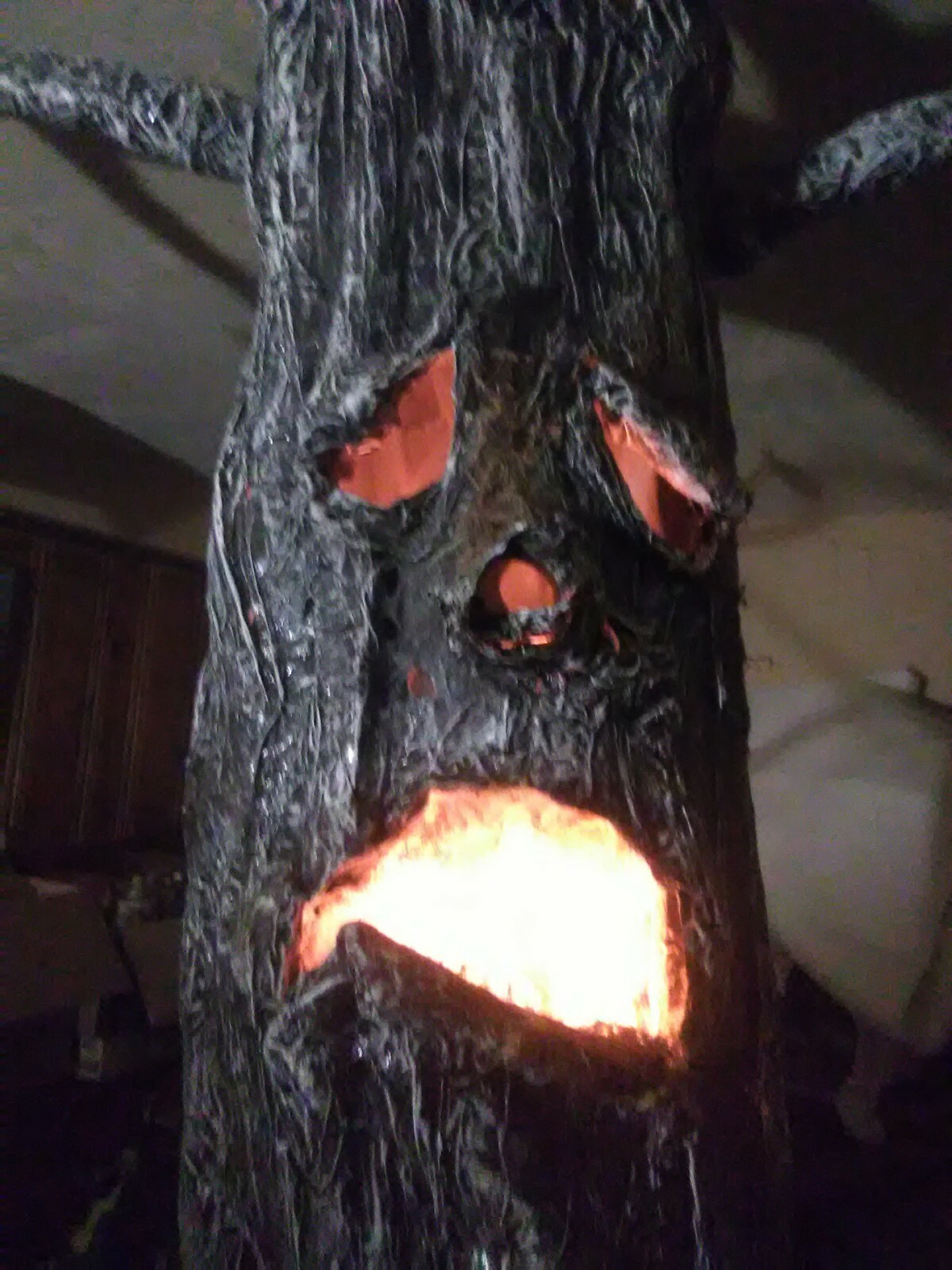 HAUNTED GLOWING HALLOWEEN TREES Halloween Props, OOAK by: MADMAT