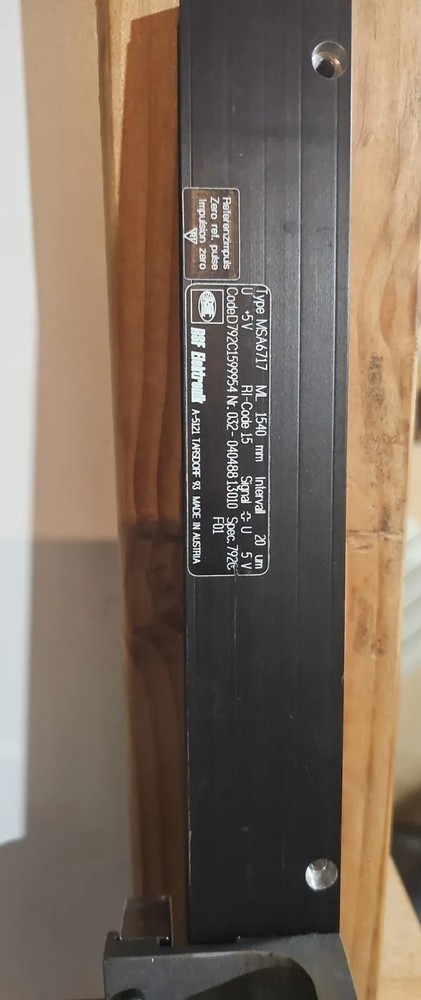LINEAR SCALE - ENCODER TYPE MSA6717 - 1540mm(60in) TAKE-OFF, USED., For Parts.