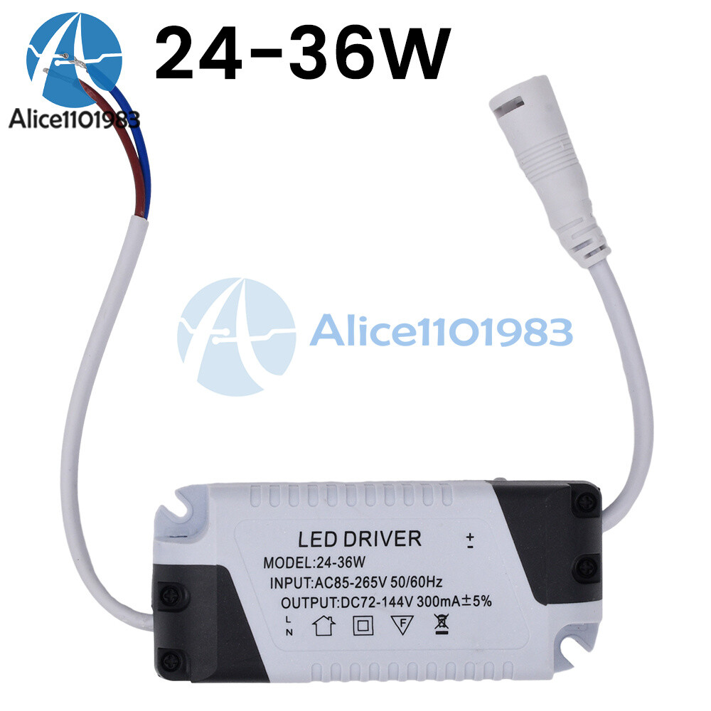 LED Panel Driver Ceiling Light AC85-265V 3-36W Transformer Power Supply Adapter
